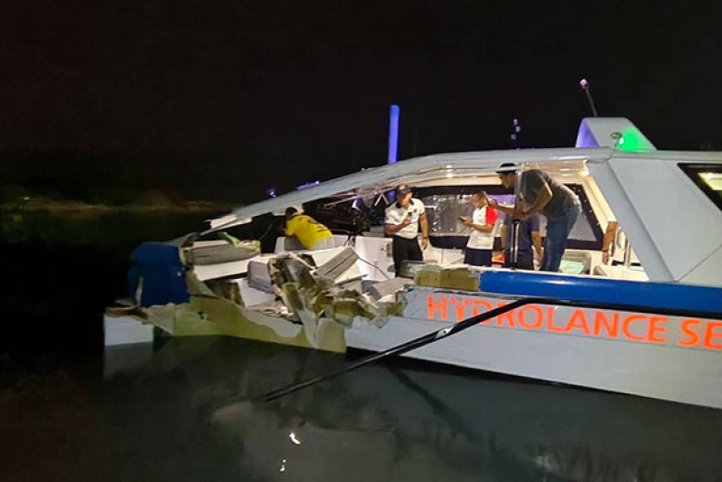 Two speedboats crash one Dead