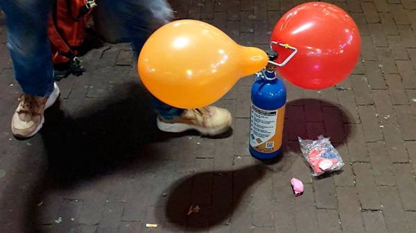 Police raid Laughing Gas Balloon Bar