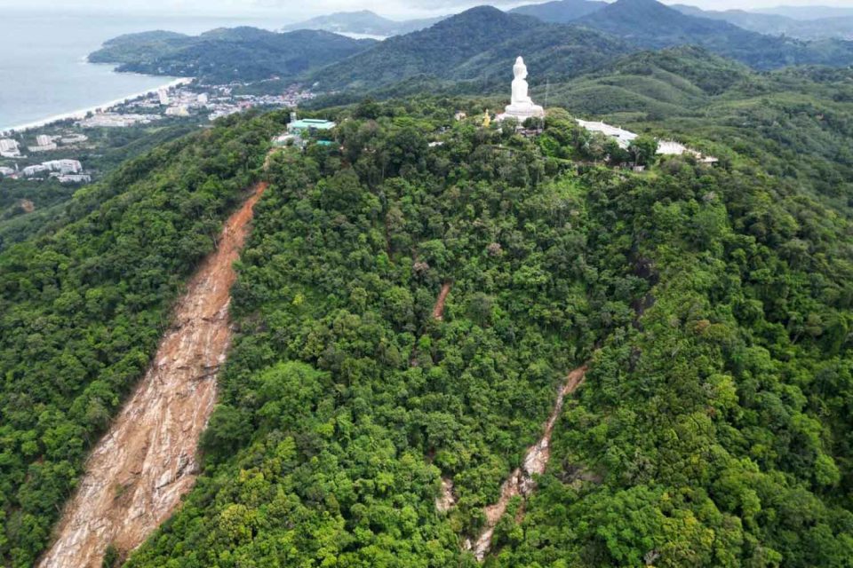 Buddha site ordered closed due to Landslide