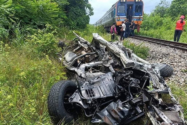 Child survives Train Truck Crash