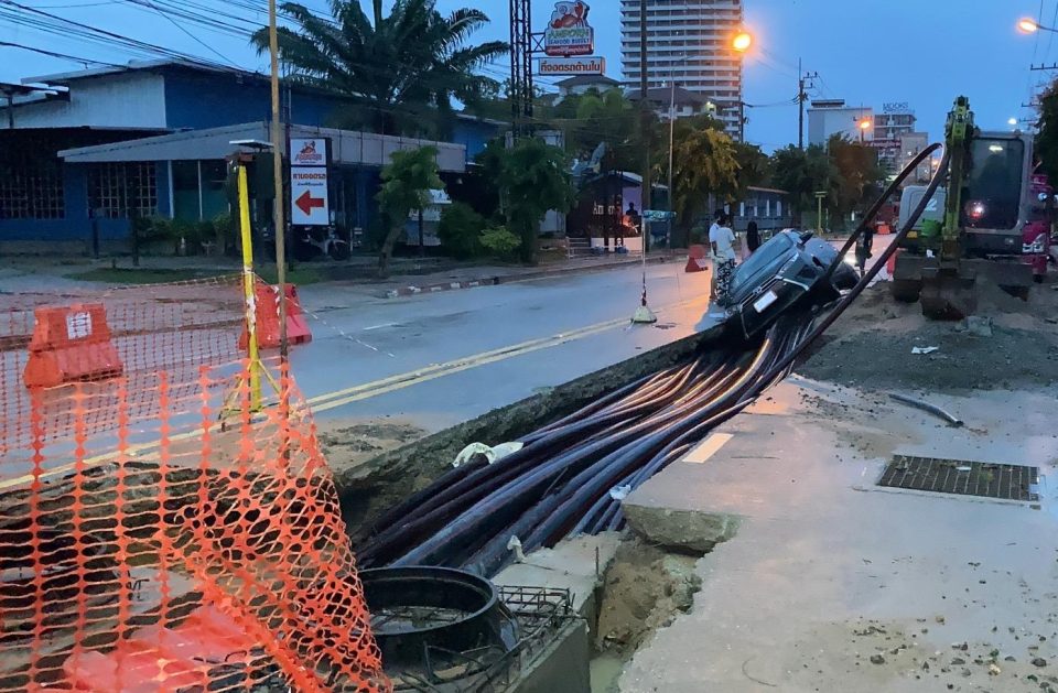 Drunk Driver Crashes into Construction