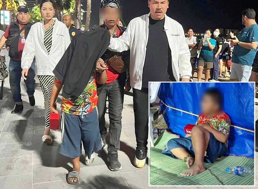 Boy Found Chained up on Pattaya Beach