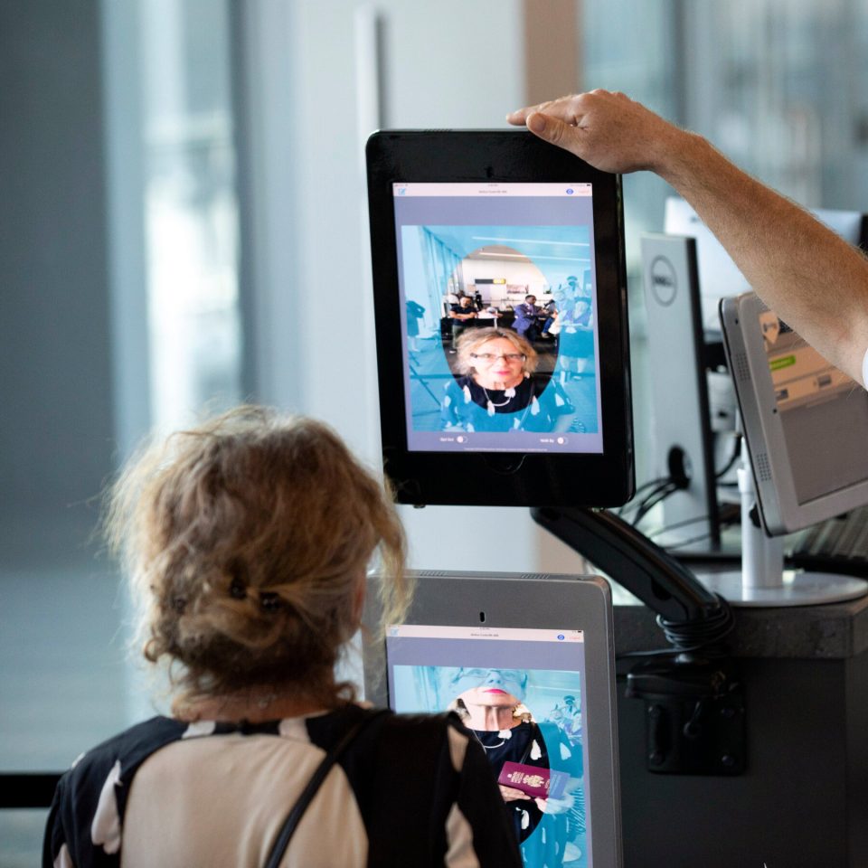 Facial recognition for international flight