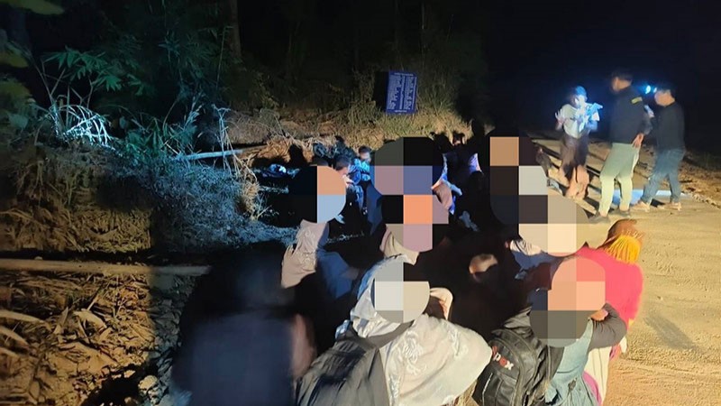 Illegal Immigrants Arrested in Kanchanaburi