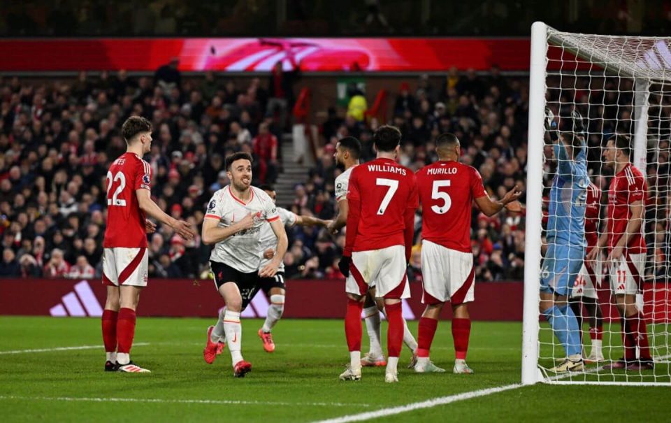 Nottingham Forest Holds Liverpool to 1-1 Draw with Late Equalizer